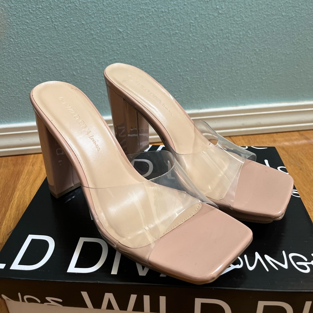 Clear Nude Heels